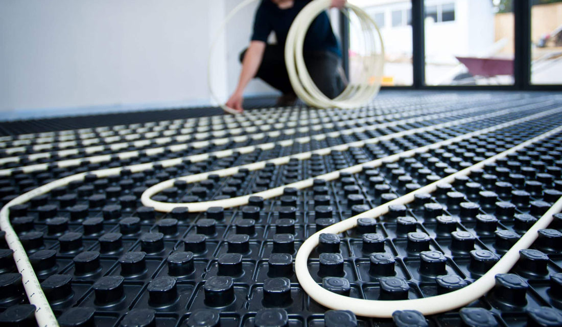 Underfloor heating installation, 150 m² home, Ialoveni